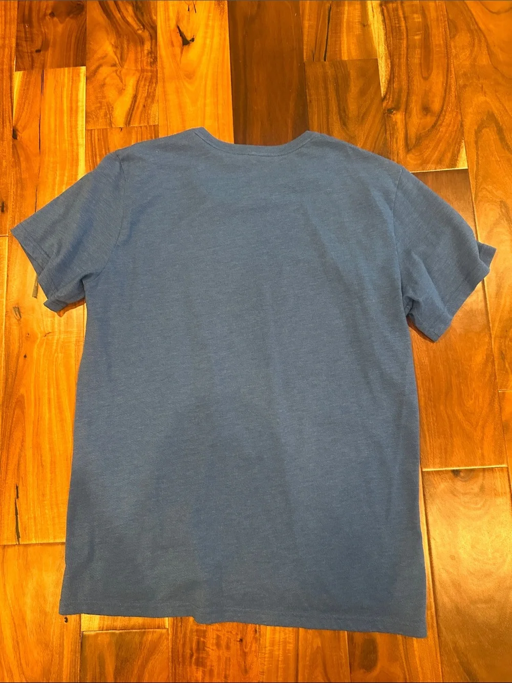 Nike Men’s Heather Blue Short Sleeve Crew Tee with Swoosh